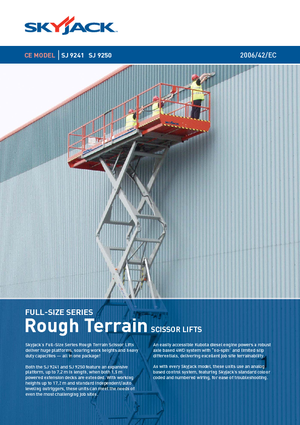 Nacelles ciseaux X su roues Skyjack SJ 9250