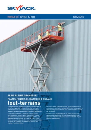 Nacelles ciseaux X su roues Skyjack SJ 9250