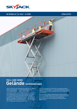 Nacelles ciseaux X su roues Skyjack SJ 9250