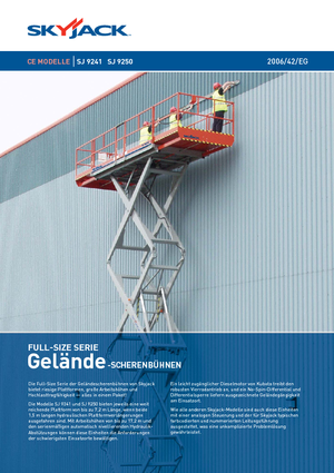 Nacelles ciseaux X su roues Skyjack SJ 9250