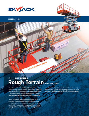 Nacelles ciseaux X su roues Skyjack SJ 9250