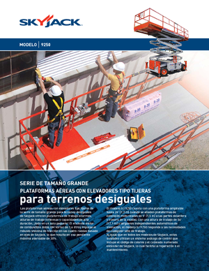 Nacelles ciseaux X su roues Skyjack SJ 9250