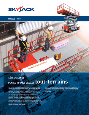 Nacelles ciseaux X su roues Skyjack SJ 9250