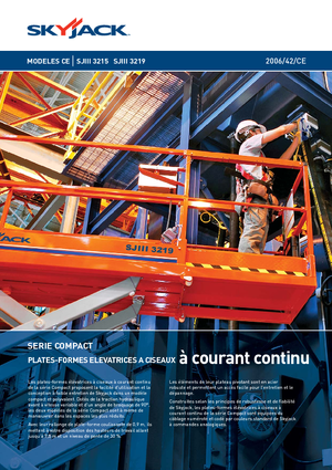 Nacelles ciseaux X su roues Skyjack SJ III 3219