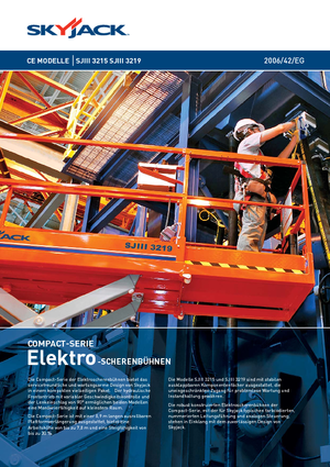 Nacelles ciseaux X su roues Skyjack SJ III 3215