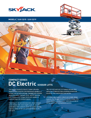 Nacelles ciseaux X su roues Skyjack SJ III 3219