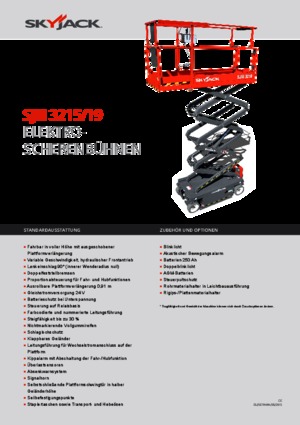 Nacelles ciseaux X su roues Skyjack SJ III 3219