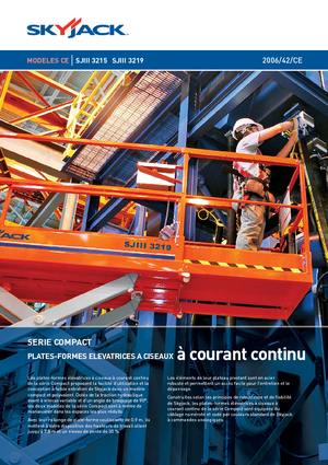 Nacelles ciseaux X su roues Skyjack SJ III 3215