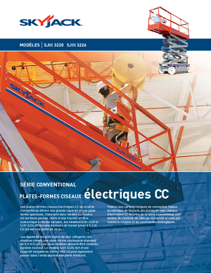 Nacelles ciseaux X su roues Skyjack SJ III 3220