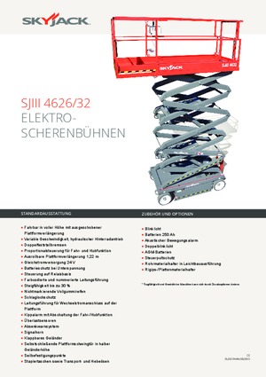 Nacelles ciseaux X su roues Skyjack SJ III 4632