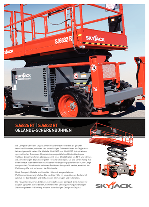 Nacelles ciseaux X su roues Skyjack SJ III 6832 RTE