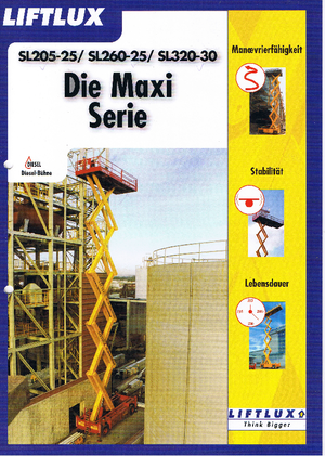 Nacelles ciseaux X su roues Liftlux SL 205-25