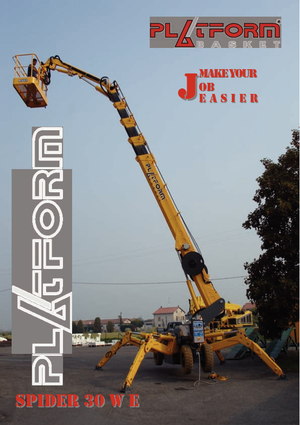 Nacelles à bras articulés sur roues Basket Spider 30 WE