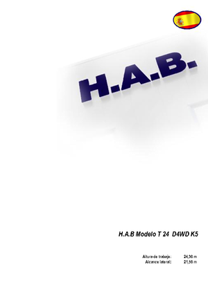 Nacelles télescopiques sur roues HAB T 24 D 4WD K5