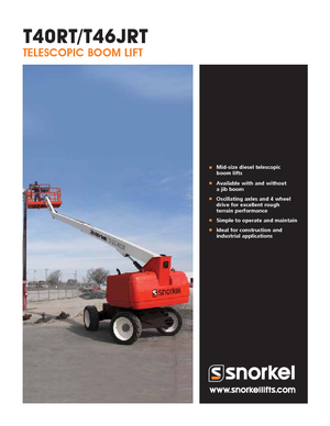 Nacelles télescopiques sur roues Snorkel T40RT