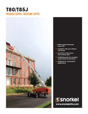 Nacelles télescopiques sur roues Snorkel TB85J