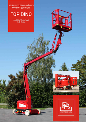 Nacelles à bras articulés sur roues PB Topdino 121 II