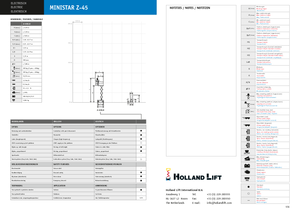 Nacelles ciseaux sur chenilles Holland-Lift Q-135 DL 24 TR
