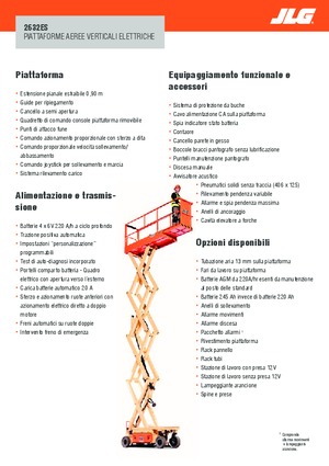Nacelles ciseaux X su roues JLG 2632ES