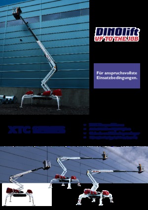 Nacelles à bras articulés sur chenilles Dino Lift Dino 220 XTC