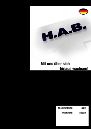 Nacelles ciseaux X su roues HAB S 225-12 D 4WD S