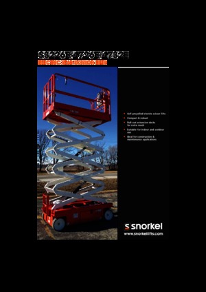 Nacelles ciseaux X su roues Snorkel S3226E