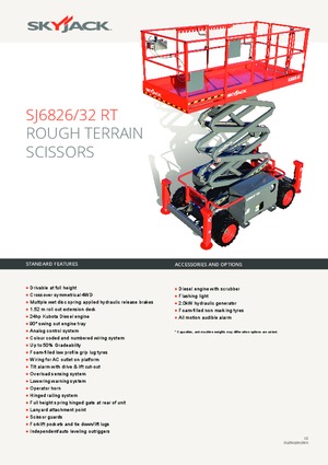 Nacelles ciseaux X su roues Skyjack SJ III 6832 RTE