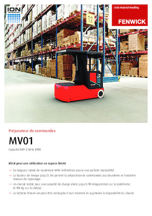 Préparateurs de commandes Linde MV01