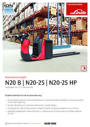 Préparateurs de commandes Linde N25HP