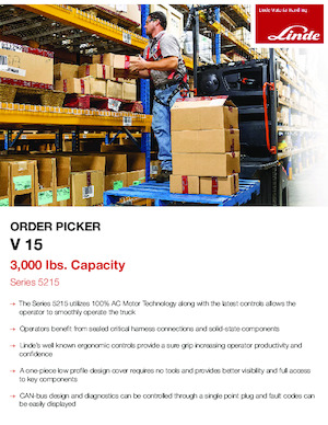 Préparateurs de commandes Linde V15-36V