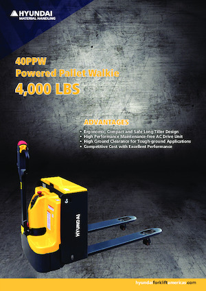 Transpalette ellectr. timon des piétons à partir du sol Hyundai 40PPW