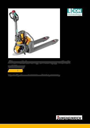 Transpalette ellectr. timon des piétons à partir du sol Jungheinrich AME 13