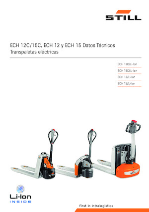 Transpalette ellectr. timon des piétons à partir du sol Still ECH 15