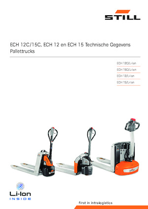 Transpalette ellectr. timon des piétons à partir du sol Still ECH 15