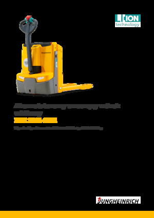 Transpalette ellectr. timon des piétons à partir du sol Jungheinrich EJE 114i