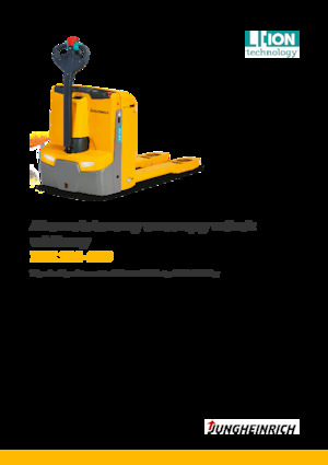 Transpalette ellectr. timon des piétons à partir du sol Jungheinrich EJE 116