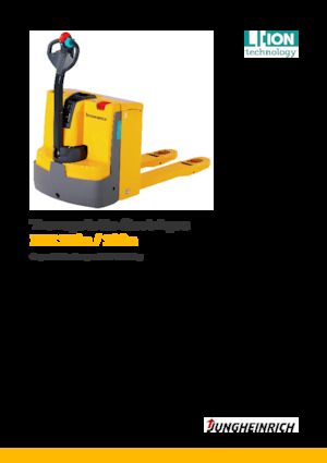 Transpalette ellectr. timon des piétons à partir du sol Jungheinrich EJE 120n