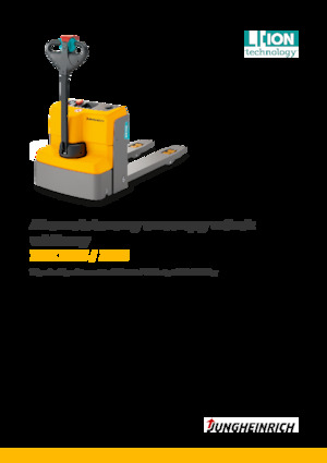 Transpalette ellectr. timon des piétons à partir du sol Jungheinrich EJE M15