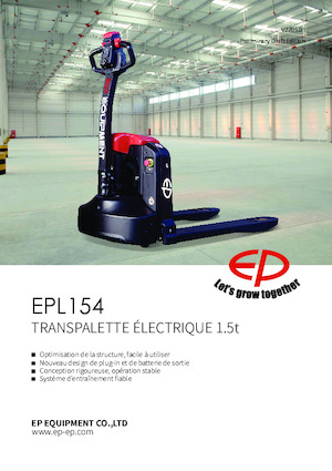 Transpalette ellectr. timon des piétons à partir du sol EP EPL154