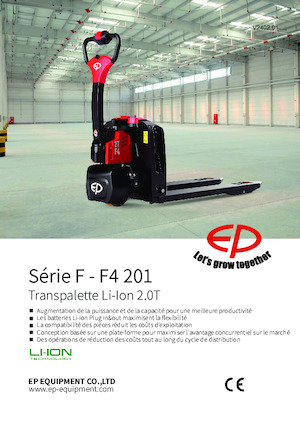 Transpalette ellectr. timon des piétons à partir du sol EP F4 201