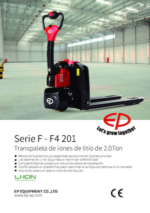 Transpalette ellectr. timon des piétons à partir du sol EP F4 201