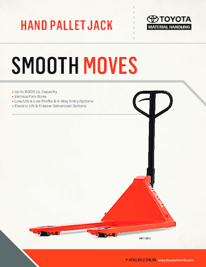 Transpalette ellectr. timon des piétons à partir du sol Toyota HPT28U