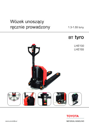 Transpalette ellectr. timon des piétons à partir du sol Toyota LHE130