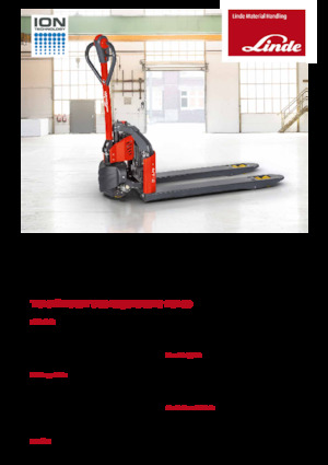 Transpalette ellectr. timon des piétons à partir du sol Linde MT12 