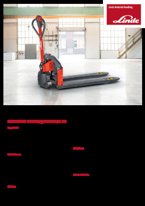 Transpalette ellectr. timon des piétons à partir du sol Linde MT12 