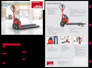 Transpalette ellectr. timon des piétons à partir du sol Linde MT12 