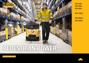 Transpalette ellectr. timon des piétons à partir du sol Caterpillar NPP20N3