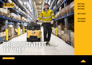 Transpalette ellectr. timon des piétons à partir du sol Caterpillar NPP20N3