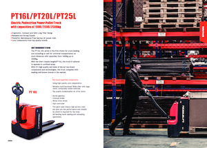 Transpalette ellectr. timon des piétons à partir du sol Noblelift PT16L