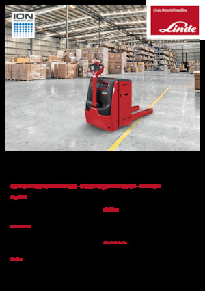 Transpalette ellectr. timon des piétons à partir du sol Linde T25